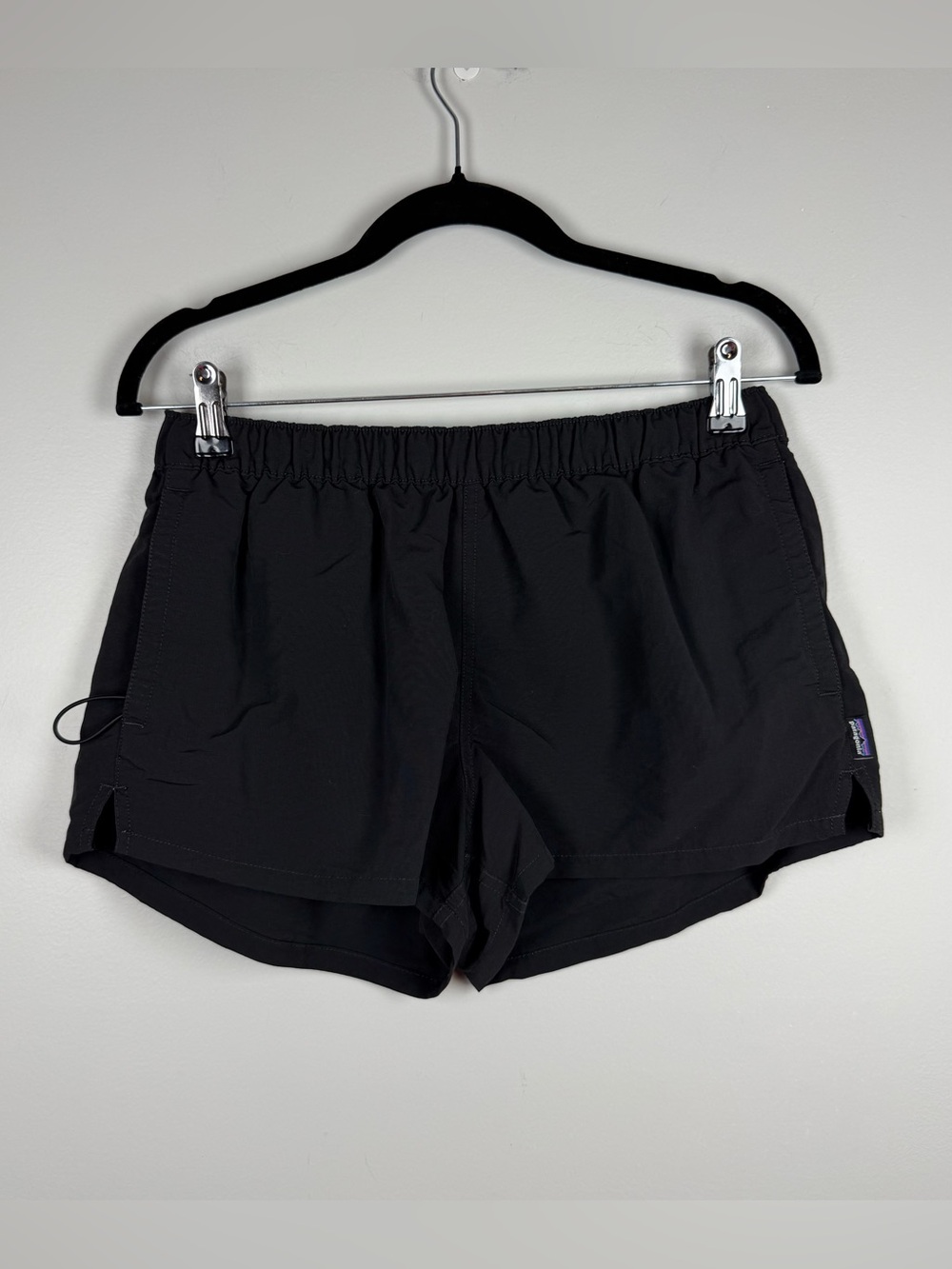 Patagonia Women’s Black 2.5” Barely Baggies Shorts Quick Dry Nylon Medium